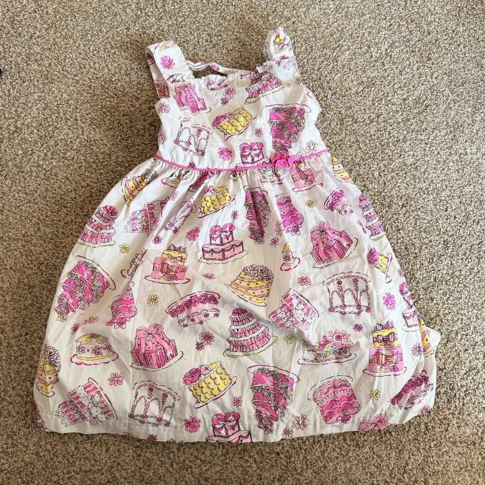Polly & Friends Cake Dress Birthday Wedding Pink White Size 5X